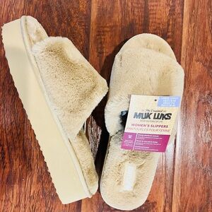 Muk Luks Platform Slippers